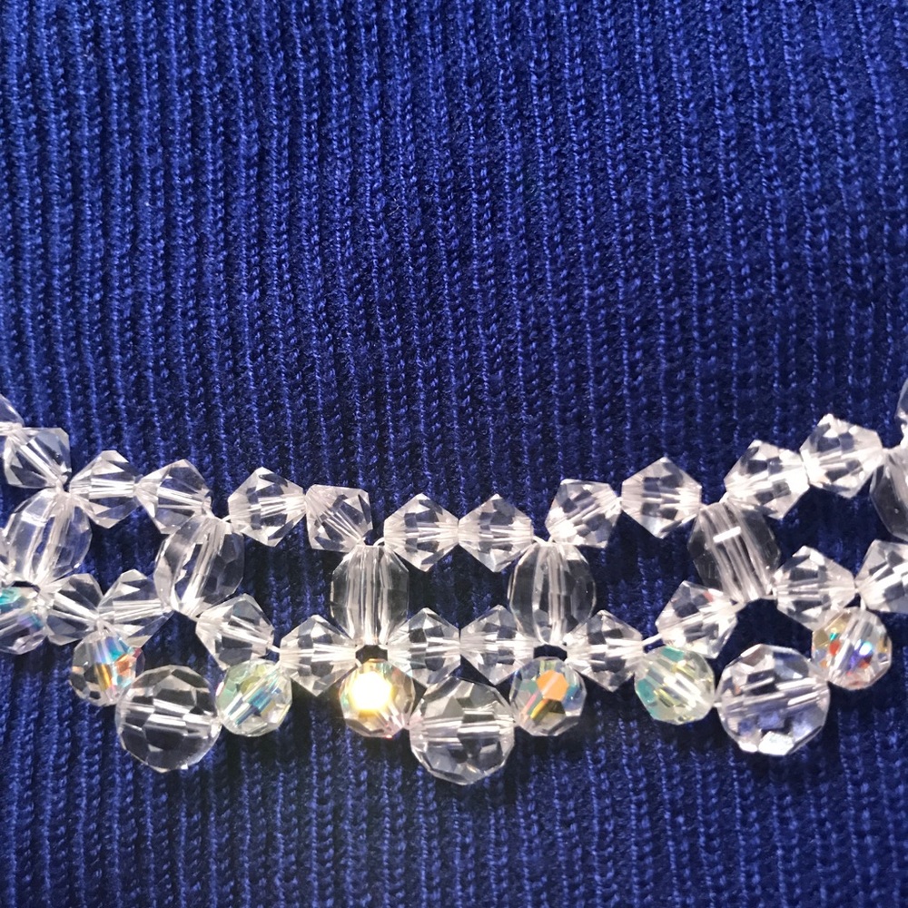 Handmade by me: Woven  Swarovski necklace. - Picture 3 of 7